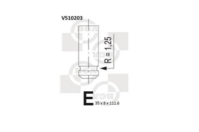 Клапана впускні BGA V510203 Renault Megane 7701468035