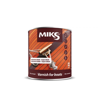 Лак яхтний MIKS алкідно-уретановий глянцевий 0,6кг
