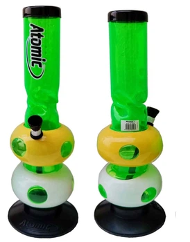 Бонг Atomic Green Bubble 0212836-2 + Сетка