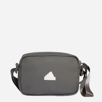 Спортивна сумка крос-боді жіноча з тканини Adidas PU Ess Bag Темно-сіра (4067886359109)