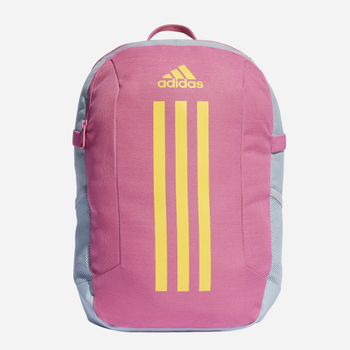 Рюкзак жіночий спортивний з тканини 17.25 л Adidas Power BP PRCYOU Рожевий/Блакитний (4067886115866)