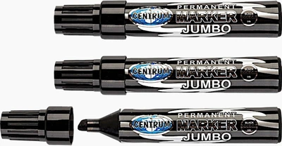 Набір перманентних маркерів Centrum Jumbo 7 мм 880513 3 шт (2000998478018)