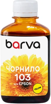 Чернила Barva для Epson L1110/L3100/L3150/L3160/L5190 (103 Y) 180 мл Yellow (E103-698)