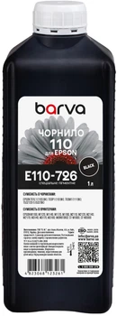 Чорнило Barva для Epson M1100/M1120/M2110/M2140/M3140 (110 BK) 1 л Black Pigment (E110-726)