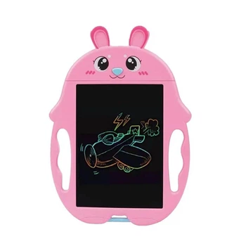 Детский графический планшет FlyBat для рисования Animals Writing Tablet LCD со стилусом розовый