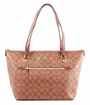 Сумка жіноча шкіряна Coach Tote Gallery коричнева
