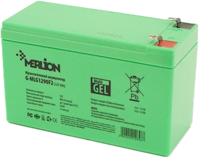 Акумуляторна батарея MERLION Гелевая 12V-9Ah (G-MLG1290F2)