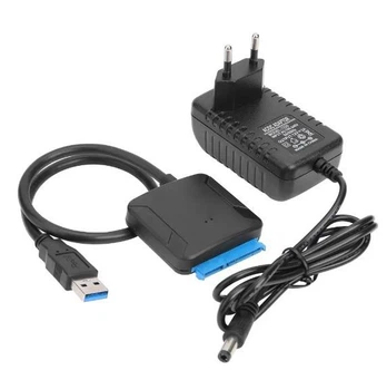 Кабель адаптер USB 3.0 - SATA 2.5 та 3.5 HDD з блоком живлення12v 2 AH