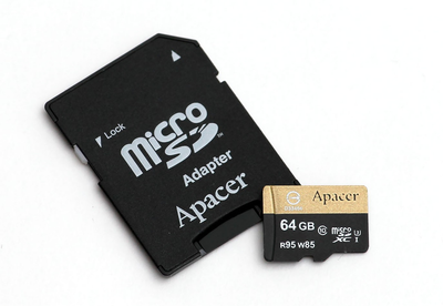 Карта памяти MicroSDXC 64Gb Class 10 Apacer микроСД