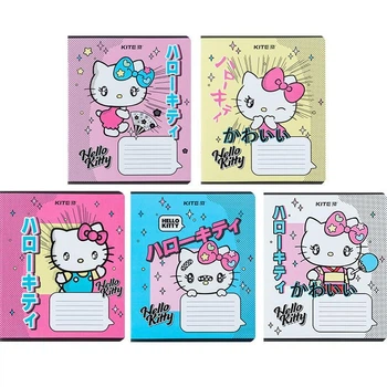 Зошит шкільний 12 аркушів клітинка Kite Hello Kitty HK24-232-1, 68100
