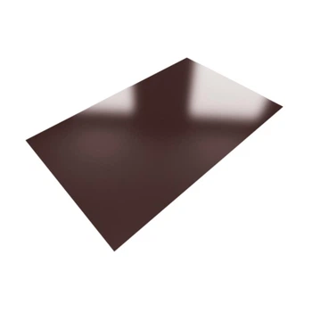Оцинкованный плоский лист с полимерным покрытием 0.40 мм (1250*2000 мм) Ral 8017 полиэстер (шоколад)