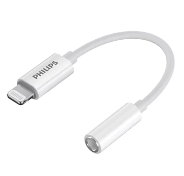 Аудио адаптер Philips Lightning to 3.5 мм, iPhone, iPad, iPod (SWR1504D)