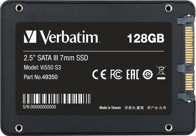 SSD dysk Verbatim VI550 S3 128GB 2.5" SATA III Black
