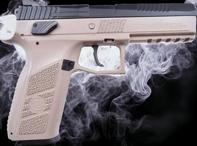 Пистолет пневматический ASG CZ P-09 Blowback Black/FDE (Pellet кал. 4.5 мм)