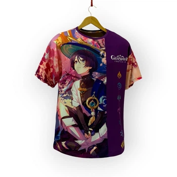 Футболка YADRIK Аніме Геншин Скарамучча Subtrikot (Oversize M) 3D