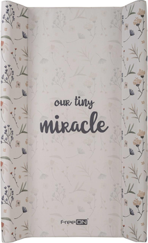 Детский пеленальный коврик FreeOn с плотным дном Tiny miracle 50x80x10 см (FO0198)
