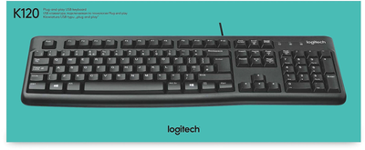 Клавіатура дротова Logitech K120 USB Black (920-002509)