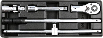 Wkład do szafy narzędziowej Yato YT-55458 narzędzia do kluczy nasadowych 3/4" 385x175x41 mm 4 szt (5906083554582)