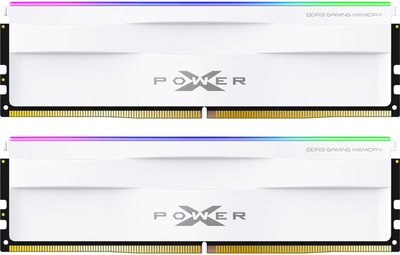 Оперативна пам'ять Silicon Power DDR5-6000 32768MB PC5-48000 (Kit of 2x16384) XPOWER Zenith RGB Gaming White (SP032GXLWU60AFDH)