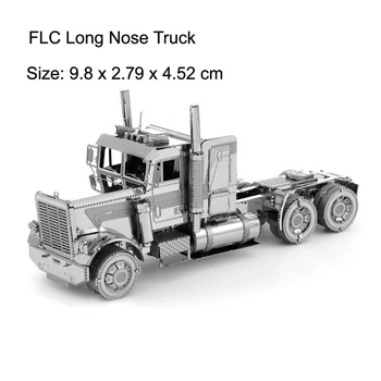 Металевий 3D-пазл Вантажівка FLC Long Nose Truck