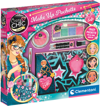 Zestaw kosmetyków dla dzieci Clementoni Crazy Chic Make Up Pochette (CLM18697)