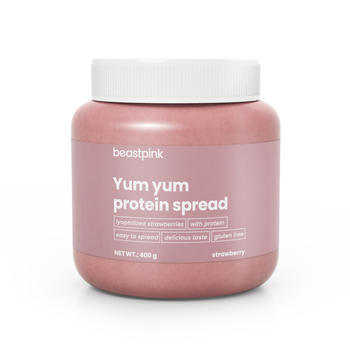 Протеїнова паста Yum Yum 400 г полуниця - GymBeam BeastPink