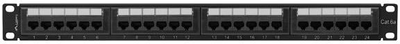 Патч-панель Lanberg 24 port 1U kat. 6A Black (PPUA-1024-B)