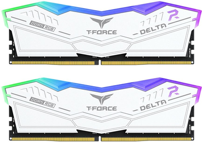 Pamięć Team Group DDR5-6000 32768MB PC5-48000 (Kit of 2x16384) T-Force Delta RGB White (FF4D532G6000HC38ADC01)
