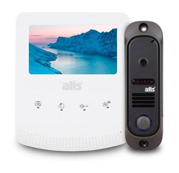 Комплект видеодомофона ATIS AD-430W Kit box видеодомофон для дома, офиса, квартиры, склада