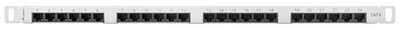 Patch panel anberg 24 port 0.5U kat.6 Silver (PPU6-0024-S)