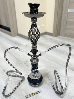 Высокий кальян на 2 трубки на 2 персоны Hookah Esprite 54 см черный