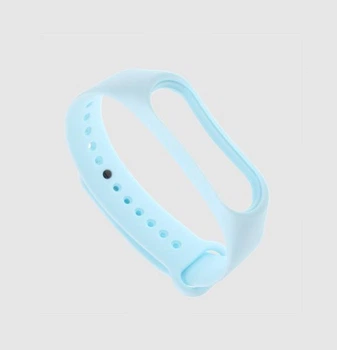 Ремінець Xiaomi Mi Band 4 / 3 силіконовий однотонний браслет Світло-блакитний 2418P