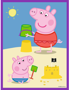 Puzzle dwustronne Trefl Baby Maxi Pogodny Dzień Peppy 2 x 10 elementów (5900511430011)