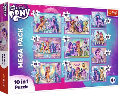 Puzzle Trefl Lśniące Kucyki Pony 10 w 1 (5900511903898)