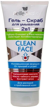 Гель-скраб для вмивання обличчя Belle Jardin Clean Face 200 мл (5907582900740)