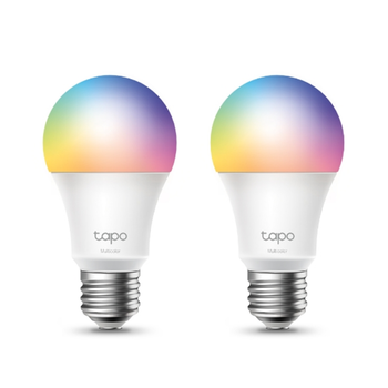 Разумная разноцветная LED Wi-Fi лампа с регулировкой TP-Link Tapo L530E(2-Pack) 8.7 Вт/E27/806 Лм