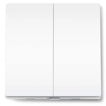 Умный выключатель света TP-Link Tapo S220 на 2 клавиши 2 × AAA Белый