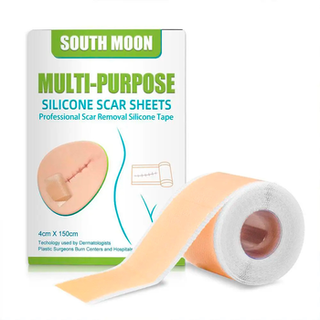 Силиконовый пластырь South moon для лечения шрамов 4 х 150 см Бежевый (1014-240-00)