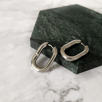 Сережки-кільця Honey Fashion Accessories сріблястий (12-146)