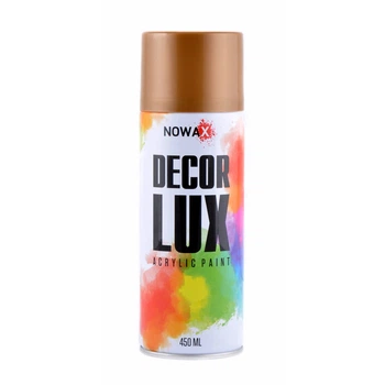 Фарба акрилова NOWAX Decor Lux Spray Золотий металік 450мл. (2813337)