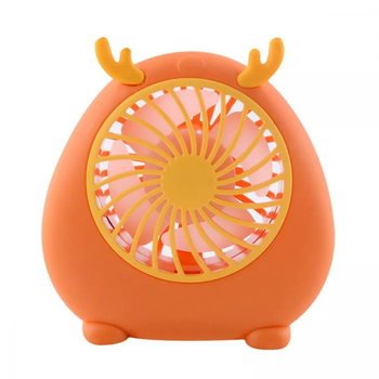 Вентилятор портативний Mini Hom | 1.2W; 3 speed; 2h; 500mAh | Orange