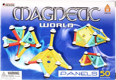 Магнітний конструктор Magnetic World Panels 50 деталей (5908275169840)
