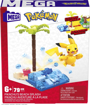 Конструктор Mattel Pokemon Pikachu's Beach Splash 79 деталей (0194735026623)