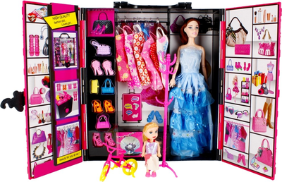 Набір ляльок з аксесуарами Mega Creative Beauty Fashion Star Шафа з одягом (5904335852097)