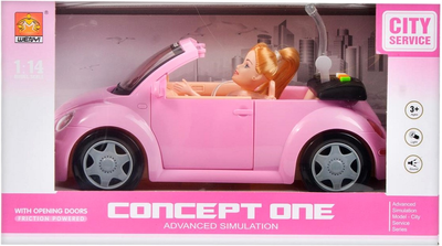 Lalka z akcesoriami WenYi Concept One z samochodem 18 cm (5903246405705)