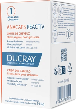 Харчова добавка Ducray Anacaps Reactiv 30 капсул (3282770389425)