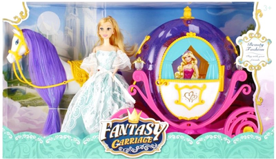 Ігровий набір Mega Creative Fantasy Carriage Лялька + Пегас Фіолетове волосся з каретою (5905523609561)