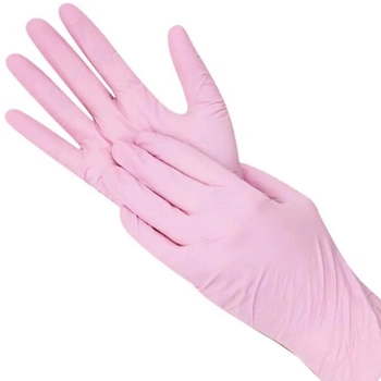 Рукавички MediОk Rose Sapphire нітрилові розмір XS 100 шт рожеві