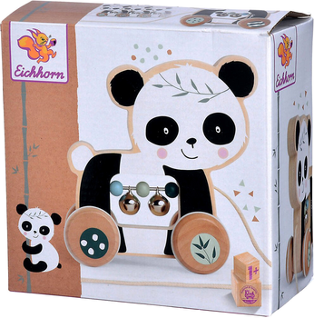Zabawka na kółkac Simba Eichhorn Pull-Along Panda (4003046008012)