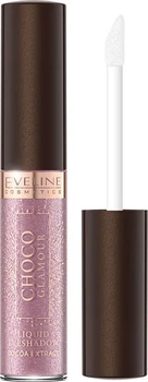 Рідкі тіні для повік Eveline Choco Glamour Cocoa Extract мерехтливі №04 shimmering 6.5 мл (5903416058984)
